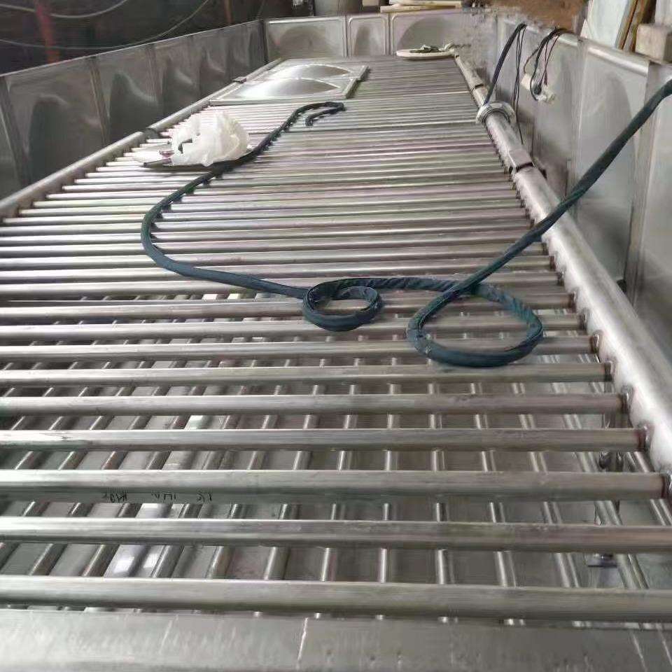 不锈钢加热保温水箱 布水器不锈钢防冻水箱 加热系统管路安装
