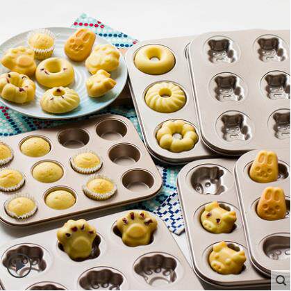 12-piece cake mold non-stick muffin tray baking cup cake b
