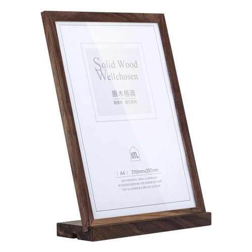 两用双面桌牌a4台卡架摆台水牌菜单木质台签亚克力价格牌广告展示
