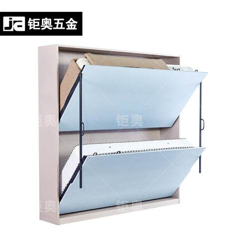 双层儿童隐升降翻床转床配五金件侧翻墨菲床衣柜壁藏墙多SC0001功