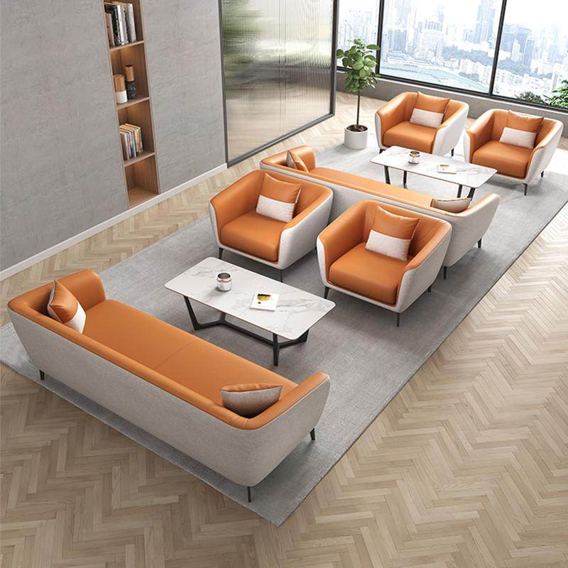 办公室沙发简约现代休息区接待小型休闲三人商务洽谈沙发茶几组合,住宅家具,布艺沙发,淘宝优惠券,粉丝福利购,淘宝优惠卷