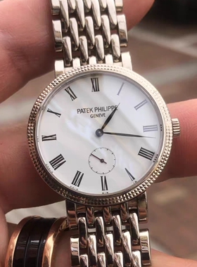 公价28.6万】全白金98新31mm百达翡丽7119/1G-010手动机械女表