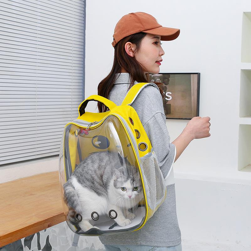 新款直销猫包外出便携包太空舱透气双肩背包猫书包大容量猫咪外带
