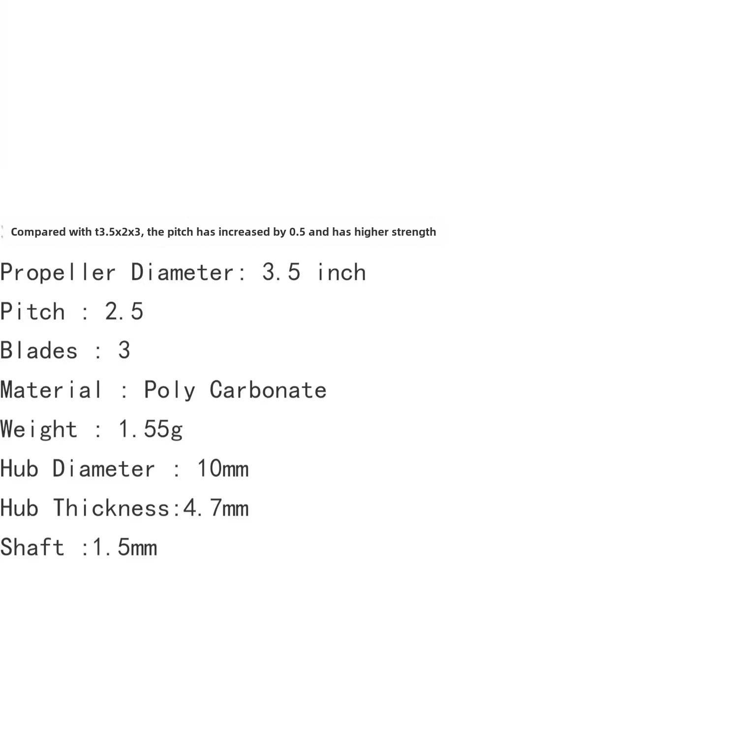 HQ T3.5X2.5X3 3.5寸 3525三叶桨叶花飞穿越机螺旋桨 配Master 3X图片