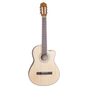 哑光39寸古典吉他缺角/圆桶云杉椴木吉他guitar初学乐器