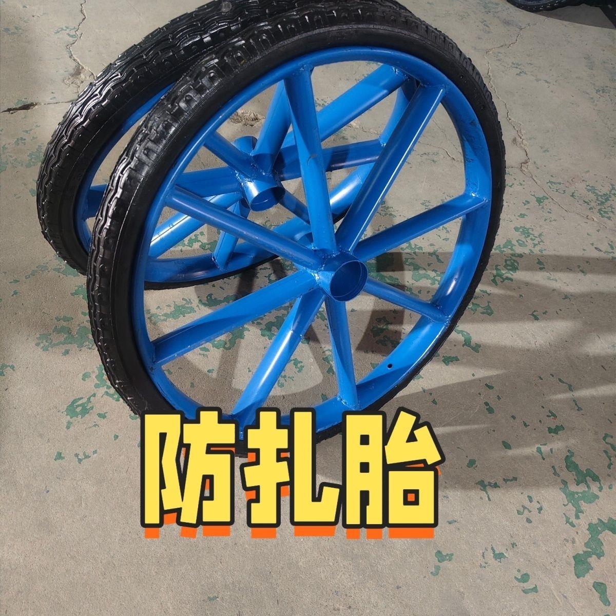 工具车特价活动推荐工地斗车实心轮胎充气平板车建筑家用可携式推