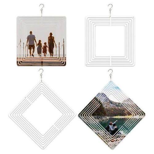 6Pack Sublimation Wind Spinner Blanks 10Inch White For Yard