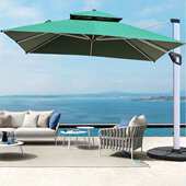 户外遮阳伞庭院伞露台阳台露天摆摊大型太阳伞别墅花园室外罗马伞