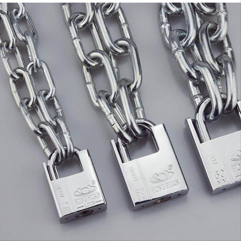 三轮车摩托铁炼子大锁炼条门电动自行车电动防盗加长车锁电瓶