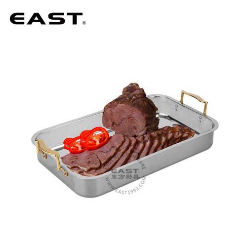 不锈钢加厚双耳方形牛肉盆【EAST东方厨具】