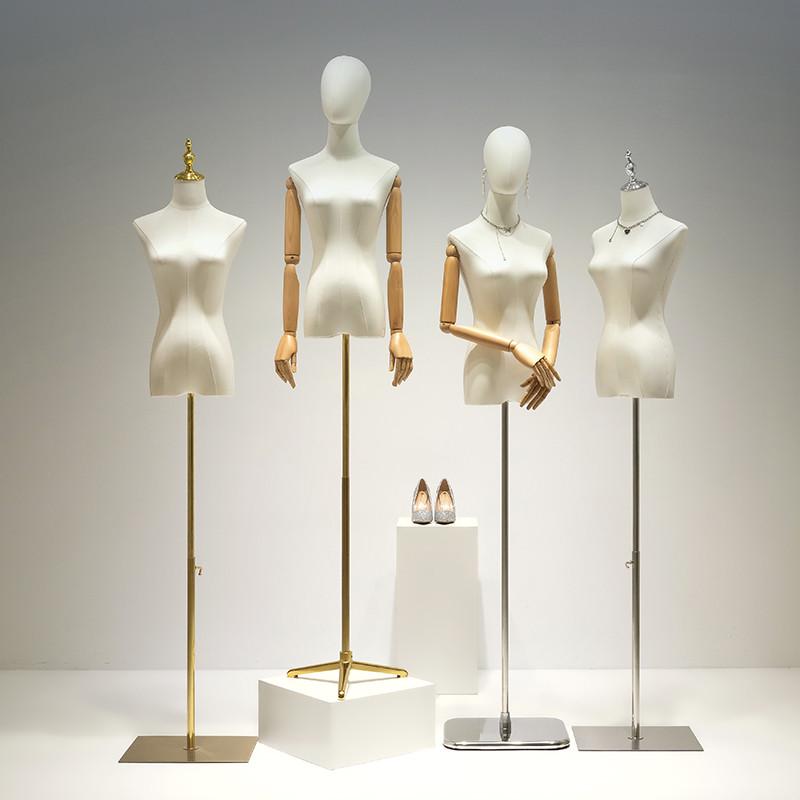 人婚纱橱窗展示架服装店半身人偶假衣服女全身模特道具女装台模特