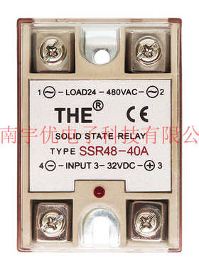 SSR48-10A20A25A30A40A无锡天豪THE固态继电器 单相交流480VAC