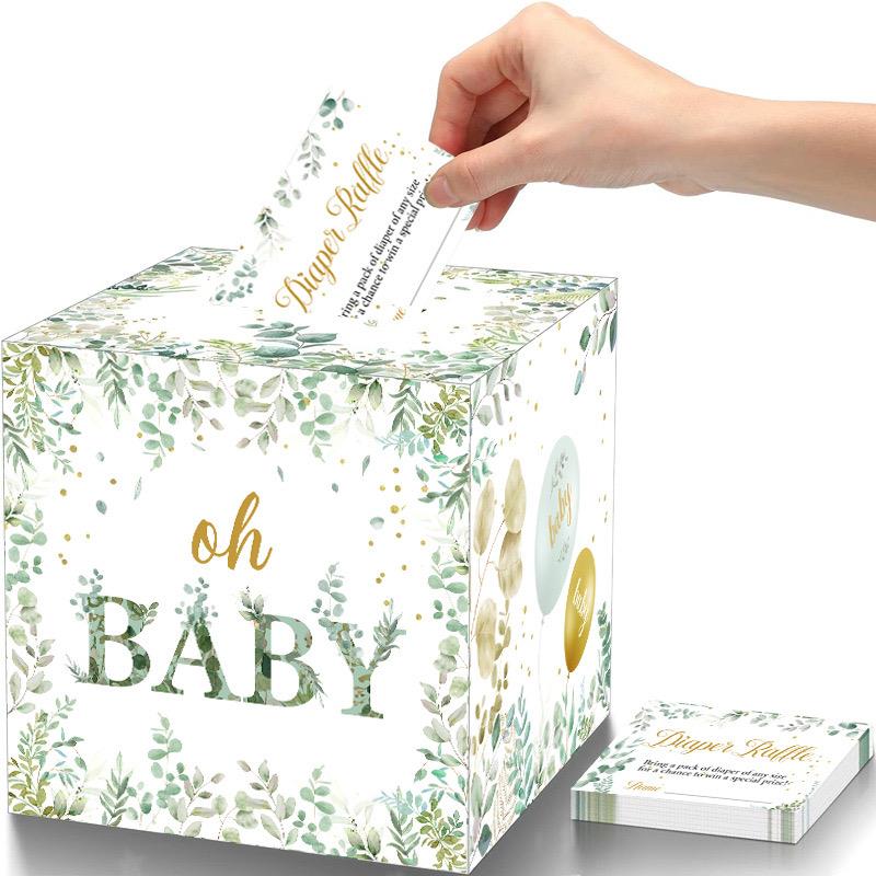 OH BABY 时尚宝宝迎婴派对建议预测抽奖卡片箱 BABY SHOWER