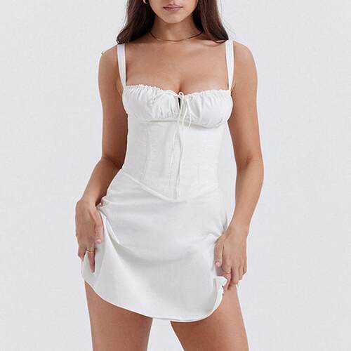 Beautiful Summer Shaping Short Dress Casual Sling Dress