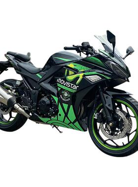 V6摩托车跑车国四电喷仿赛400C小忍者复古机车越野街车骑行