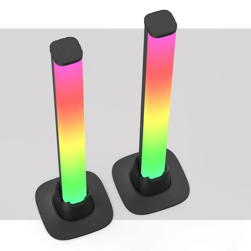 私模爆款鸦智能面led869拾音节奏灯幻彩电电涂视桌脑氛围灯声控炫