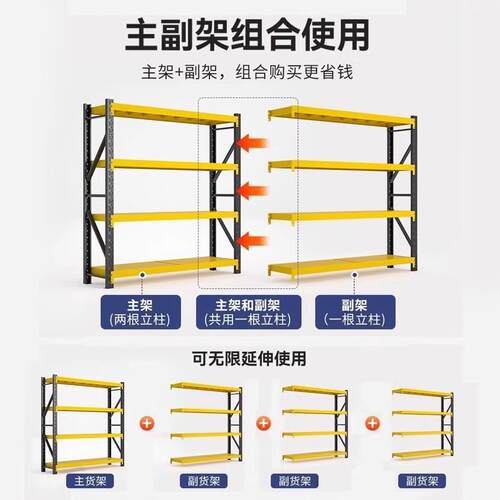 家140用货架多收置物架纳下洞洞板阳台层杂物间地室整理架快递展
