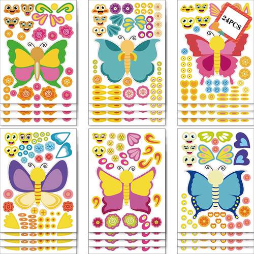 Kids DIY Stickers Puzzle Games Make-a-Face Princess Animal D