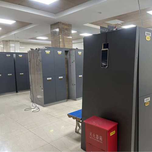 防火识别澡堂阻燃智能虹膜人脸虹膜工厂大容量更衣柜柜子识别