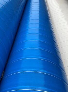 聚丙烯asa结构壁管400蓝色塑料排污管道pvc-u缠绕管规格全大口径