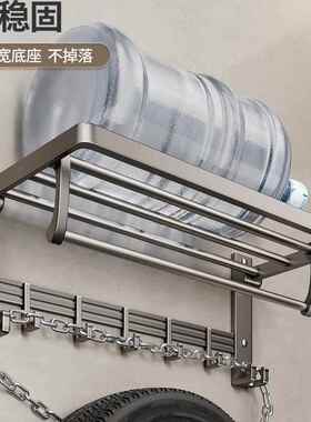 佳UGD帮置手毛巾架卫免打孔生间巾物架一体浴室厕浴所太空铝五金