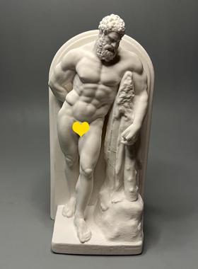 大力神肌肉大力士石膏像雕塑工艺品家居装饰摆件美术素描教具礼物