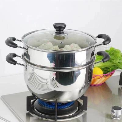 Stainless steel soup pot steamer thickened noodle pot 汤锅