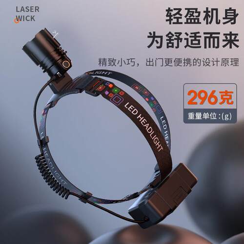 厂家天火头灯596远射灯芯充电头戴式伸缩变焦超长续航户外超强光