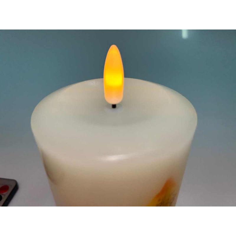 厂家枫叶仿真LED电子蜡烛灯秋季万圣节感恩节酒店装饰遥控定时