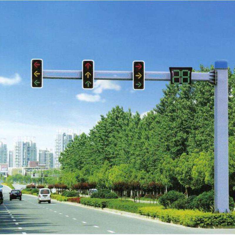 交通信号灯电子监控单臂红绿灯杆道路指示灯杆6.8米红绿灯杆