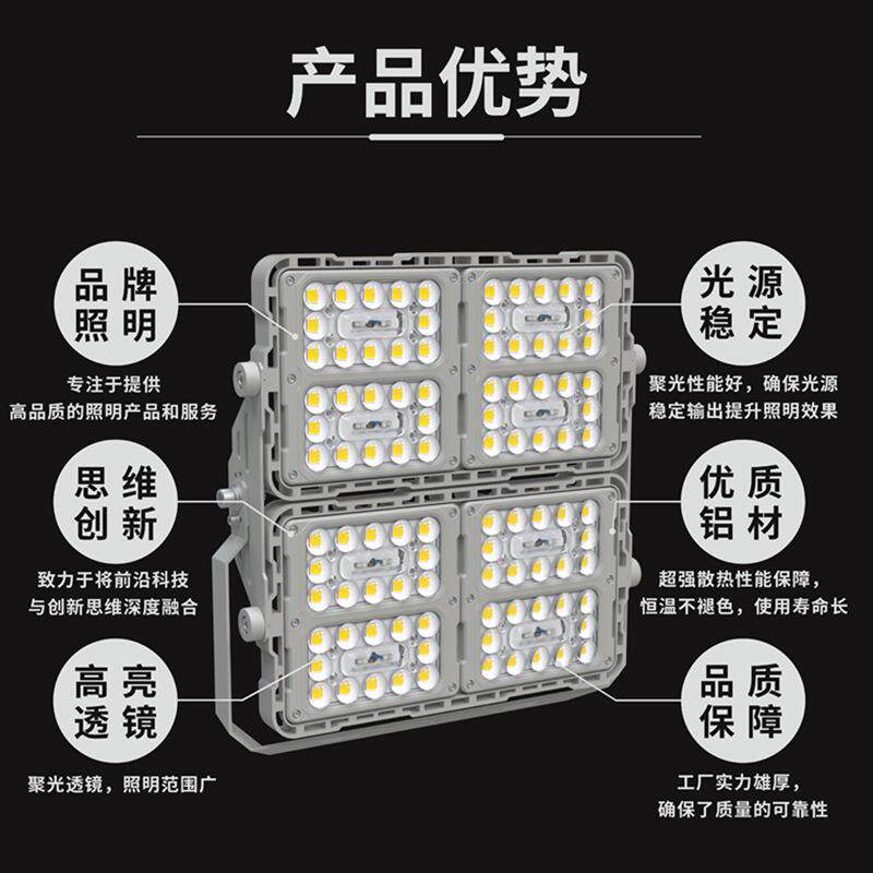 一体防水投光灯照明庭院灯led射灯户外路灯灯智慧高杆灯工程