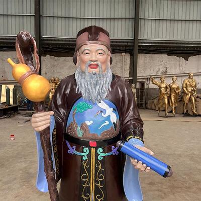 铜像月老星君像月下老人神像喜神红娘牵红线客厅家用供奉摆件