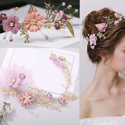 Wedding Headdress Pearl Crystal Headband Bridal Hair Accesso