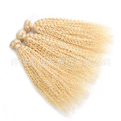 许昌假发欧美跨境真人发613#发帘kinky curly human hair一件代发