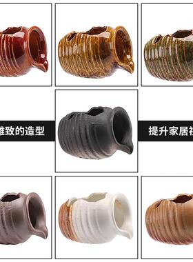创意流水摆件循环水陶罐配件古法养鱼缸造景生态庭院水池陶瓷装饰