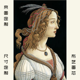 欧式客厅古典人物装饰画，无框画卧室挂画唯美花卉喷绘画心替换