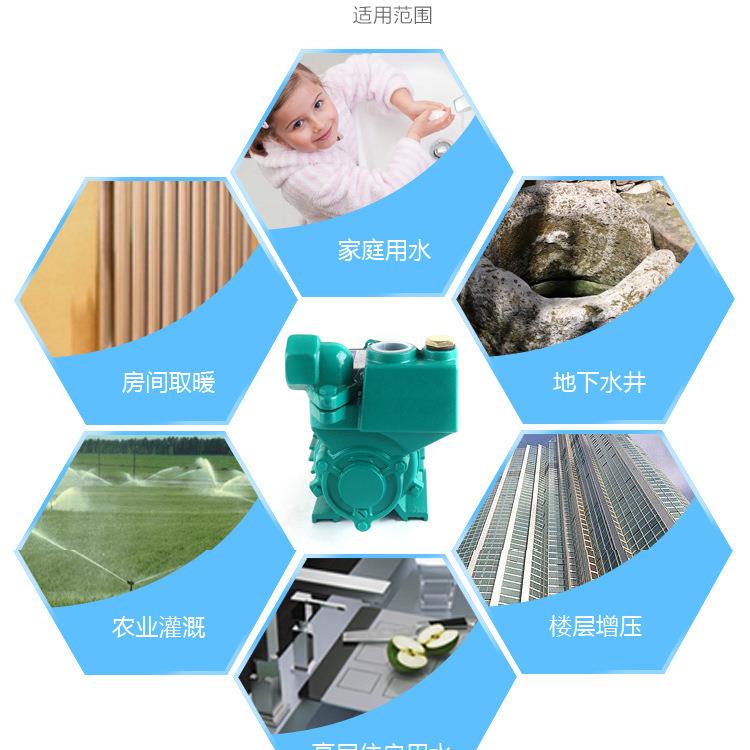 370/7520W用小自型自吸卧式清水泵智能全动25ZDB-0.上水泵单相家