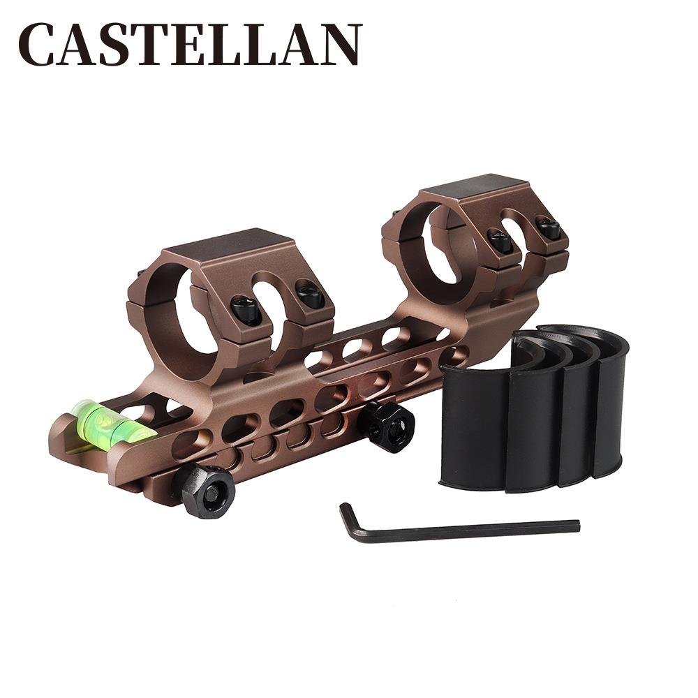 25.4/30mm水平仪管夹 后延水平仪连体支架 瞄镜水平仪连体管夹