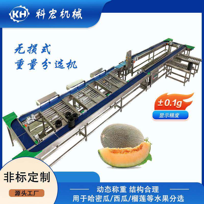 机械无损重量分选机青芒西瓜哈密瓜智能分选菠萝榴莲重量分拣