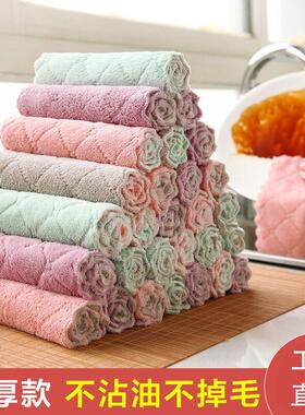 Thick Dual-Color Dishwashing Cloth, Absorbent Table Wiping C