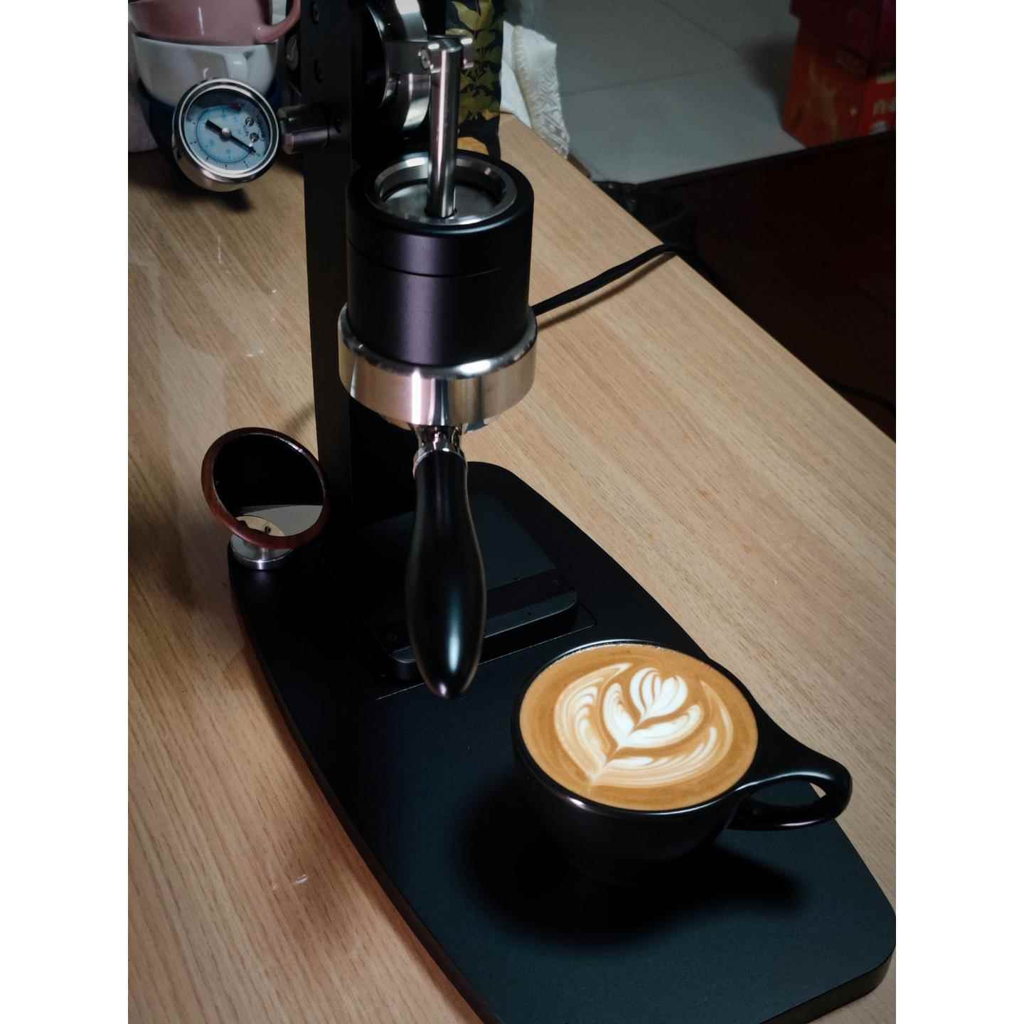 铭天手压咖啡机 58mm冲煮头 pid加热拉杆机 行星齿轮组省力结构