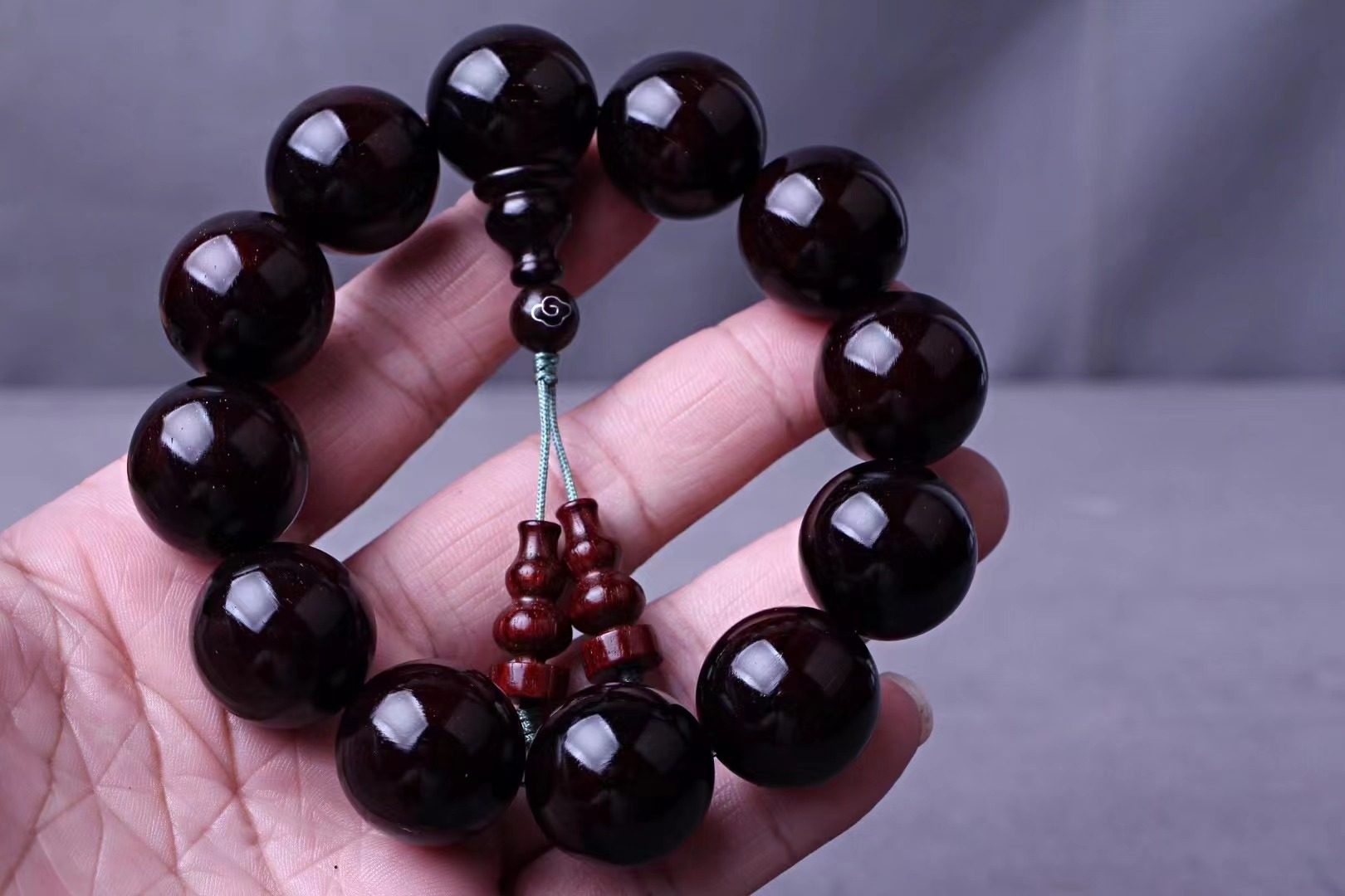 【清辞】印度小叶紫檀老料2.0佛珠文玩手串念珠手链趣味收藏送礼