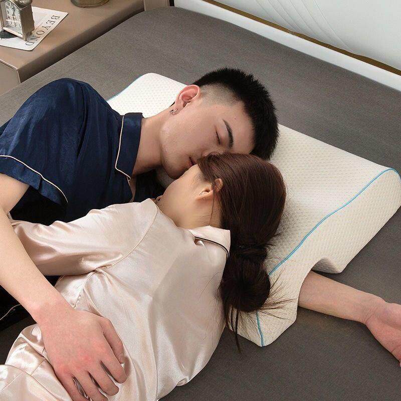 一E4C情眠wwRtWd32侣枕头体不压手压麻手臂助睡记忆棉枕芯男友防