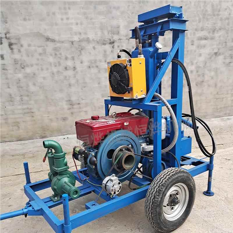 家应定制百米农用打井机厂 用水井HY-1钻机 22马家力柴供油液压钻