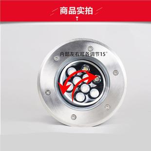 l不锈钢3W户外防七水可调节 DMD00ed可调角度地埋灯彩圆嵌入式