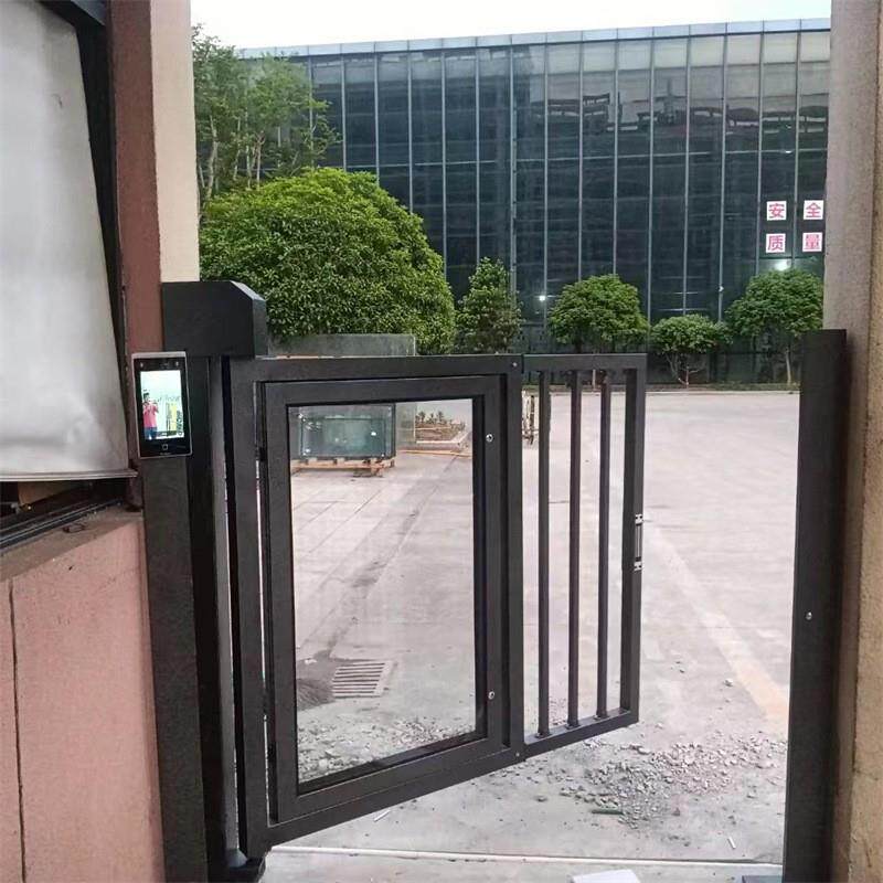 小区门禁自动门刷卡人脸识别门人行通道广告门栅栏电动智能闸