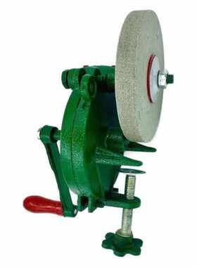 IMPA 614603 150*25mm手摇磨轮 精密铸铁5寸绿色手摇砂轮机