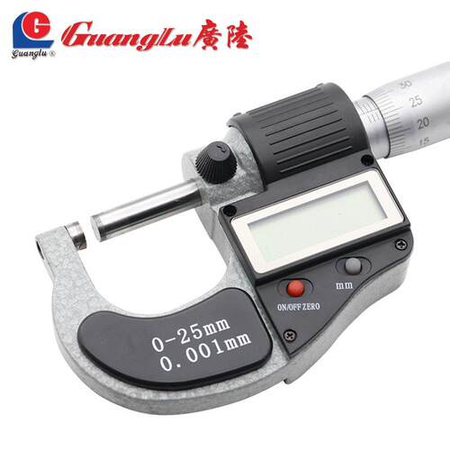 广0陆数显外千分尺测厚仪螺电子精度0.0径1电子旋664测微器