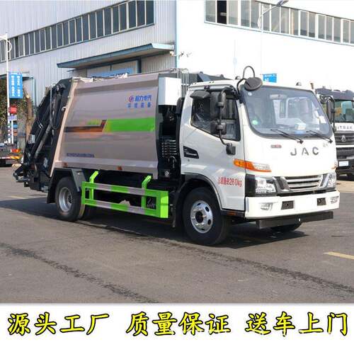 12方压缩垃圾车福瑞卡后挂桶上料生活垃圾转运车垃圾桶运输车