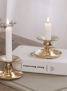 装饰品跨境烛台金属电镀装饰摆件